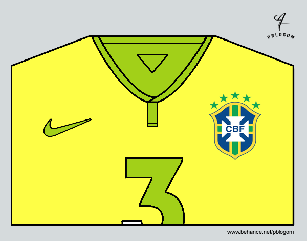 Camiseta del mundial de fútbol 2014 de Brasil