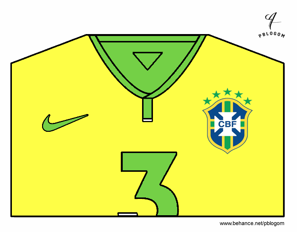 Camiseta del mundial de fútbol 2014 de Brasil