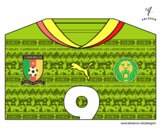 Camiseta del mundial de fútbol 2014 de Camerún