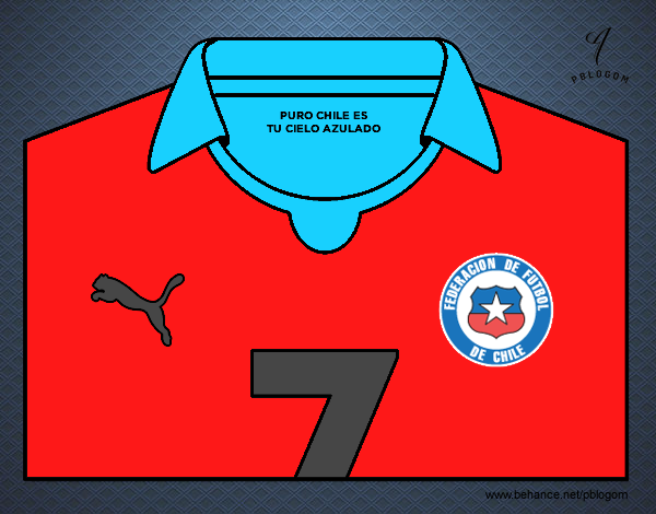 Camiseta del mundial de fútbol 2014 de Chile