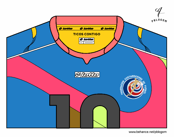 Camiseta del mundial de fútbol 2014 de Costa Rica