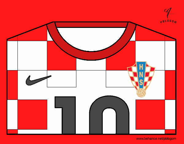 Camiseta del mundial de fútbol 2014 de Croacia