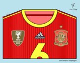 Camiseta del mundial de fútbol 2014 de España