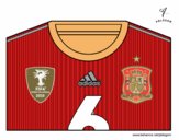 Camiseta del mundial de fútbol 2014 de España