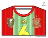 Camiseta del mundial de fútbol 2014 de España