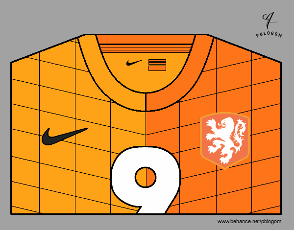 Camiseta del mundial de fútbol 2014 de Holanda