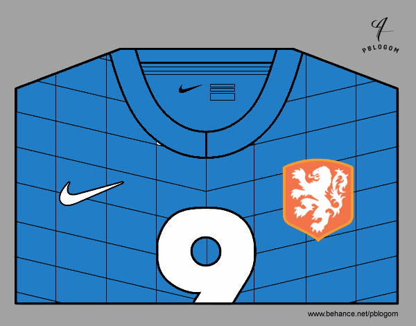 Camiseta del mundial de fútbol 2014 de Holanda