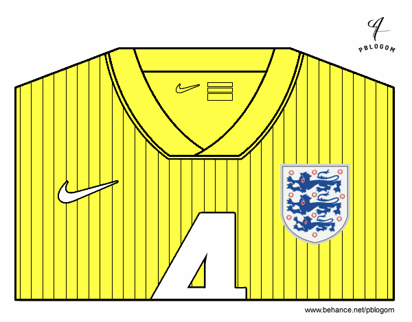 Camiseta del mundial de fútbol 2014 de Inglaterra