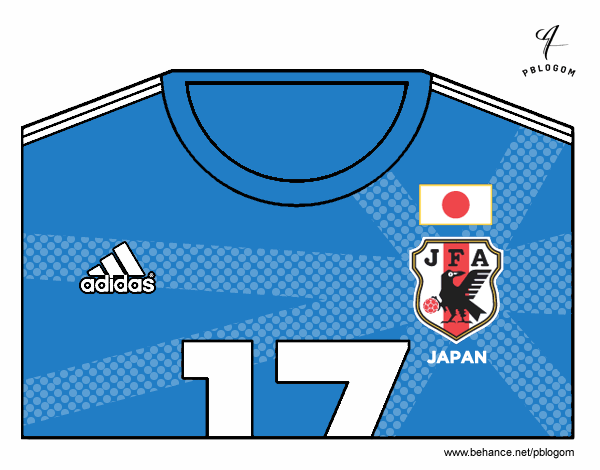 Camiseta del mundial de fútbol 2014 de Japón