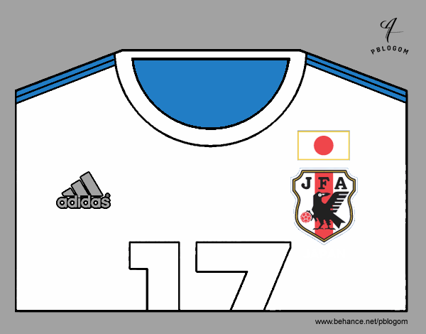 Camiseta del mundial de fútbol 2014 de Japón