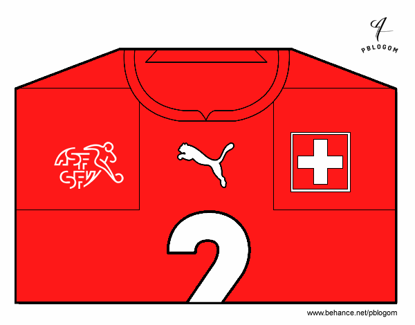 Camiseta del mundial de fútbol 2014 de Suiza