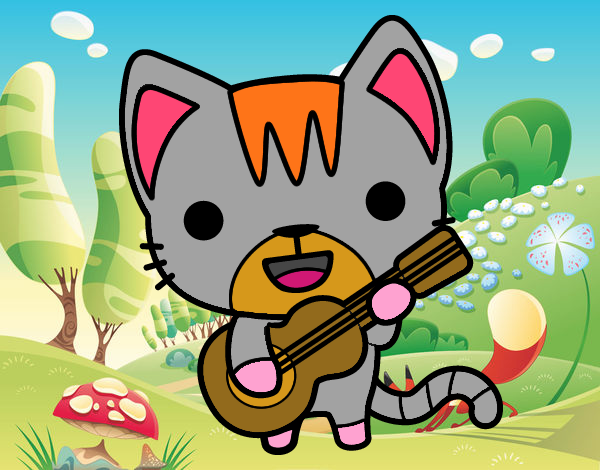 Gato guitarrista