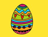 Dibujo Huevo de Pascua para decorar pintado por TacoKawaii