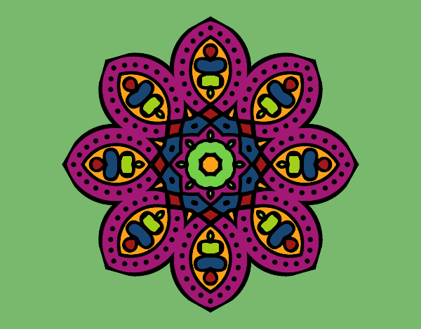 Mandala de inspiración árabe