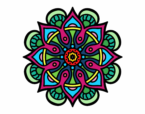 Dibujo Mandala mundo árabe pintado por emily123