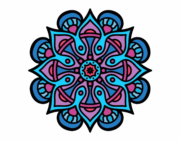 Dibujo Mandala mundo árabe pintado por CIRA26