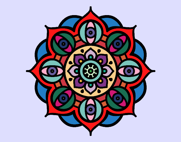 Mandala ojos abiertos