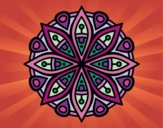 Dibujo Mandala para la concentración pintado por nirvanna