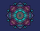 Dibujo Mandala para relajarse pintado por queyla