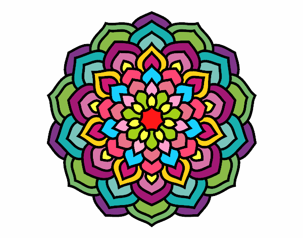 Mandala pétalos de flor