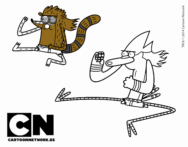 Mordecai y Rigby karatekas