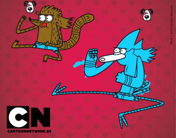 Mordecai y Rigby karatekas