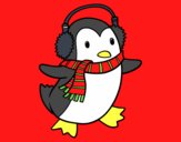 Pingüino con bufanda