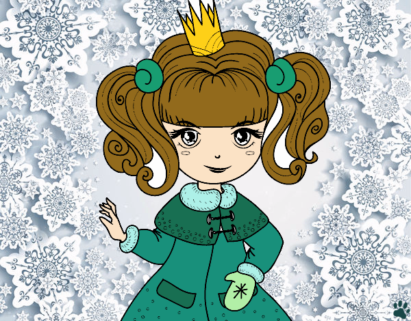Dibujo Princesa del invierno pintado por LuliTFM