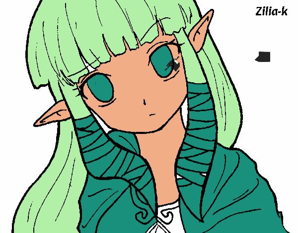 Dibujo Princesa Zelda pintado por emily123