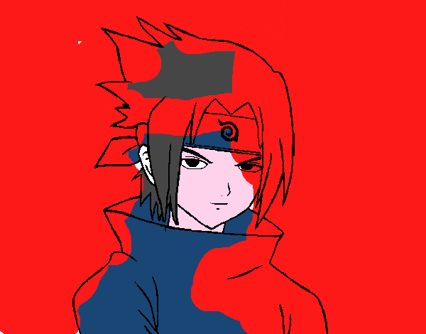 Sasuke enfadado