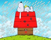 Dibujo Snoopy durmiendo pintado por irany4