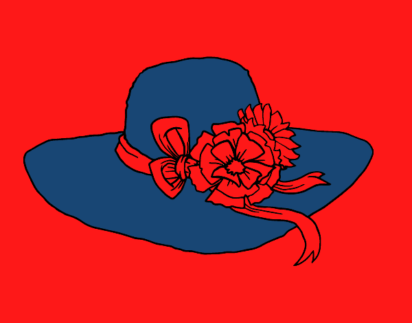 Sombrero con flores