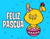 Dibujo Te deseo una feliz Pascua pintado por diocelin