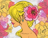 Dibujo Tocado  de novia con flor  pintado por princesa21