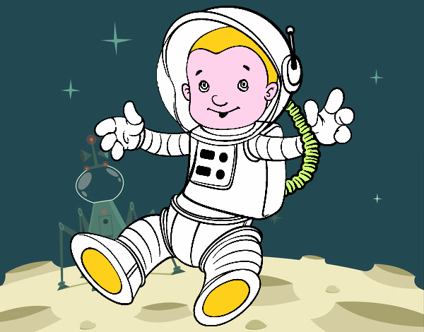Un astronauta en el espacio