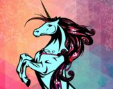Dibujo Unicornio mágico pintado por claudia15