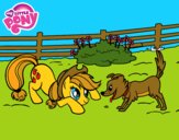 Applejack y Winona