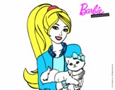 Barbie con su linda gatita