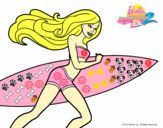 Barbie corre al agua