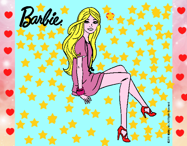 Barbie sentada