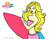 Barbie va a surfear