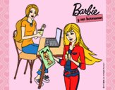 Barbie y su hermana merendando