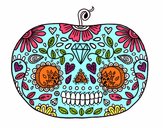 Calabaza del día de los muertos 