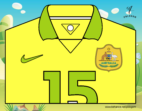 Camiseta del mundial de fútbol 2014 de Australia