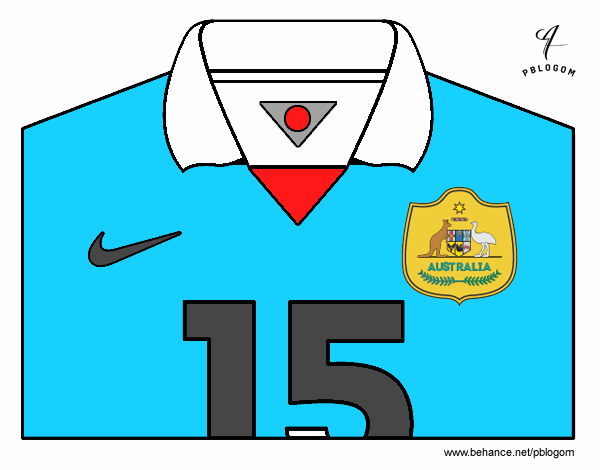 Camiseta del mundial de fútbol 2014 de Australia