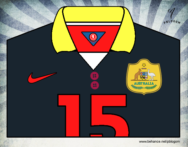 Camiseta del mundial de fútbol 2014 de Australia