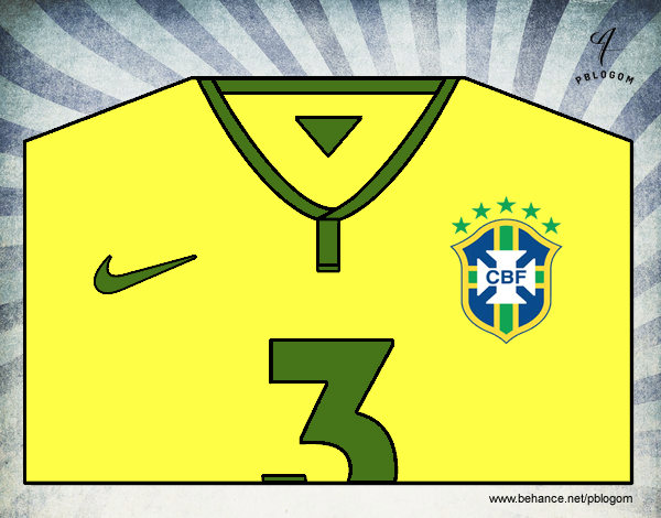 Camiseta del mundial de fútbol 2014 de Brasil