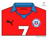 Camiseta del mundial de fútbol 2014 de Chile