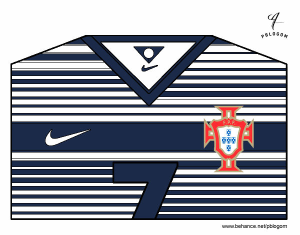 Camiseta del mundial de fútbol 2014 de Portugal