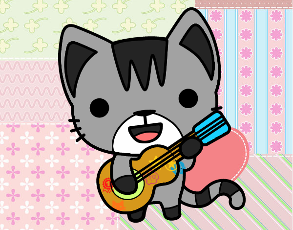 Gato guitarrista